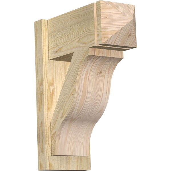 Ekena Millwork Funston Rough Sawn Arts and Crafts Outlooker, Douglas Fir, 8"W x 18"D x 22"H OUT08X18X22FST03RDF - main
